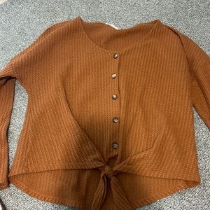 burnt orange sweater, medium